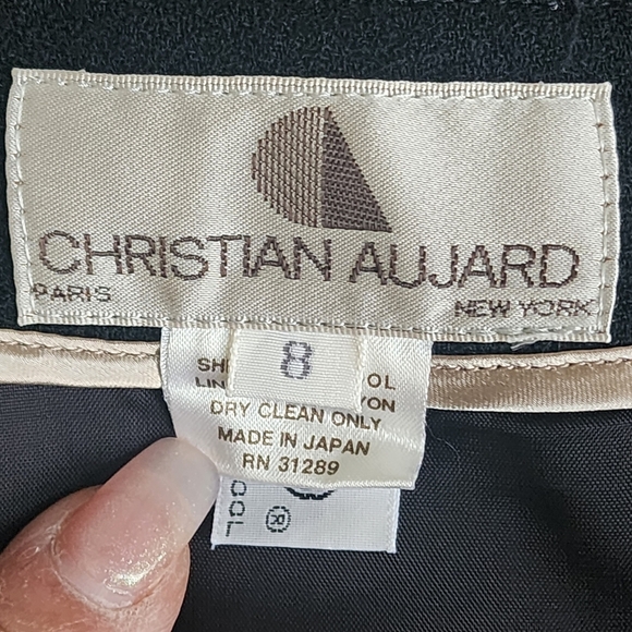 Christian Aujard Black Wool Wrap Skirt - Picture 6 of 8